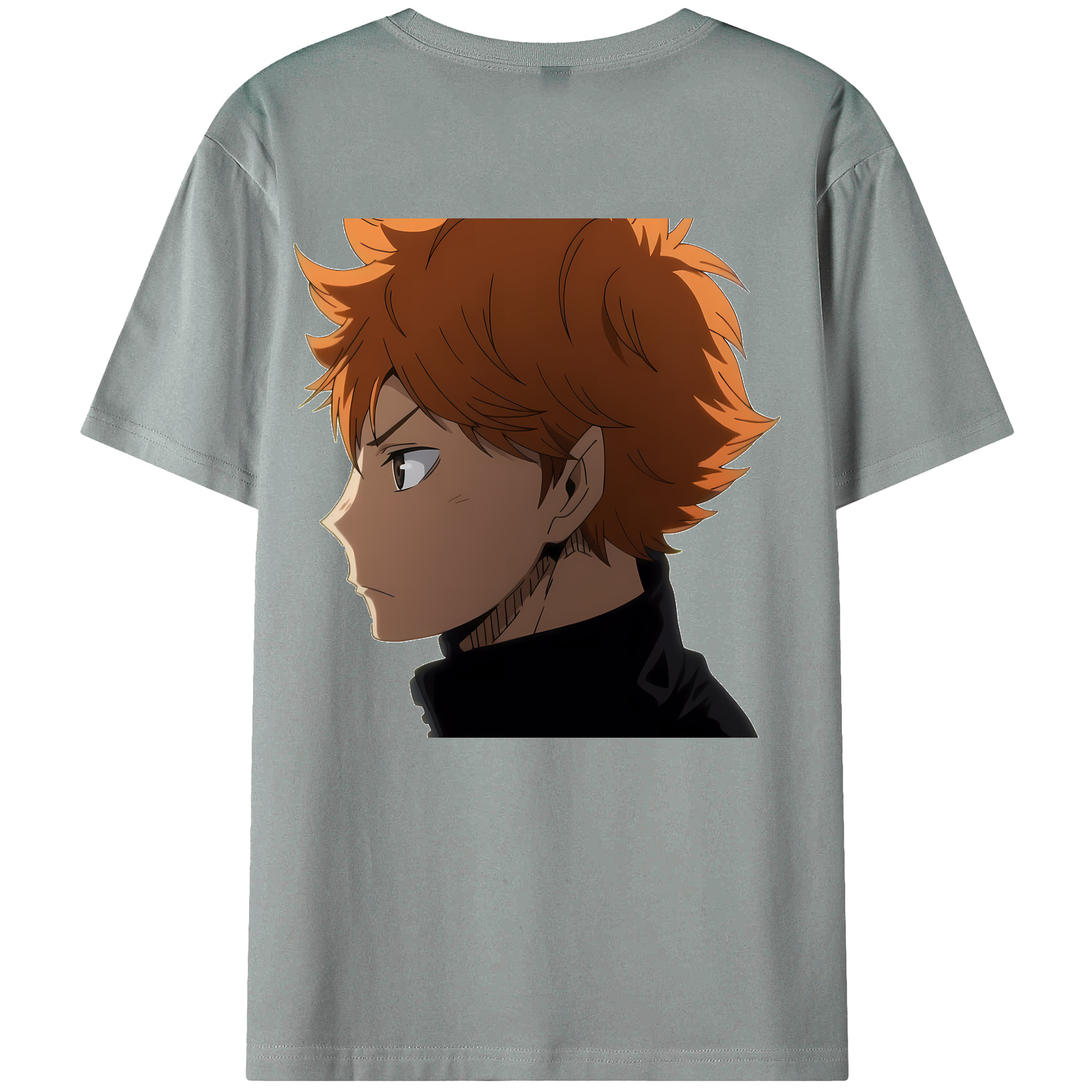 （画像用） ハイキュー!! Haikyu!! 綿100％ メンズ半袖Tシャツ（バックプリント） 通気性